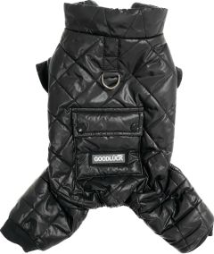 Overalls GoodLuck Black | Warm plush overalls | Sizes: M, XL-XXL