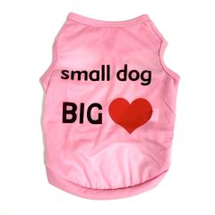 Sleeveless shirt Small Dog Big Heart | Pink | Sizes: XS-S, L
