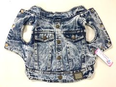 Dog Clothes | Dog Quilted Vest | Jean Vest Classic Street Fashion | Warm and Soft Lining | Size: L