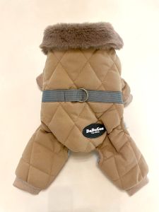 Quilted Thermal Overall Caramel Fudge | Size: S