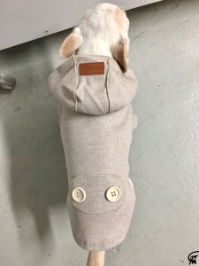 Rib Hoodie | Beige | Sizes: S-M, XL