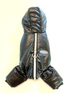 Overalls Reflective Black | Warm plush overalls | Size: M