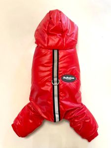 Overalls Reflective Red | Warm plush overalls | Size: S