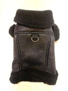 Black Bomber Jacket With Fur Collar | Warm | Size: XXL