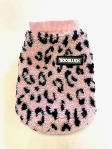 Soft Teddy Vest | Rosa Leopard | Size: XL
