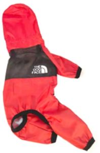 Windbreaker Raincoat Dog Face Red | Sizes: XS-S, XXL