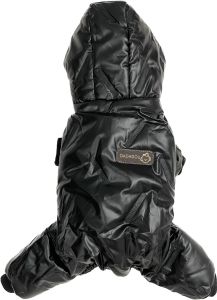 Overalls Shine Black | Warm plush overalls | Size: M