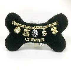 Dog Toy | Plush toy for dog | Chewnel Bone Black | Luxury Toy