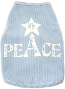 Dog Tak Top | Peace | Light Blue