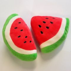 Stuffed Toys for Dogs | 2 Watermelon Slices