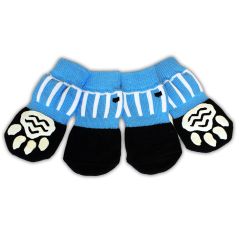 Anti-Slip Dog Socks | Blue Ball Game Socks