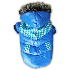 Dog Quilted Jacket | Dashing Blue