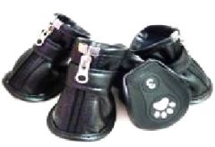 Safety slippers Black With Zipper | 4 PCS | Also for wet weather | Sizes: M, XXL