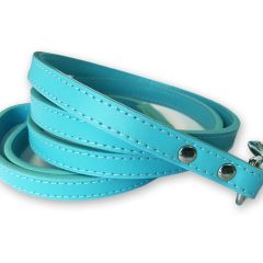 Dog Leash | Total Blue Leather | Leather Leash for Dogs | Length 1,2 m