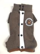 Overall Brown Paw | Soft and Flexible Overall 2-line with Button | Sizes: S-M and XXL
