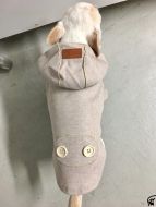 Rib Hoodie | Beige | Sizes: S-M, XL