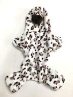 Jumpsuit Leopard Light | Hooded Plush Costume | Size: M