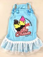 Dog Clothes | Dog Dress Ice Cream Ice Cool | Lovely Ice Cream-print Dress for Dogs | Size: XS