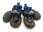 Safety slippers SABRO Toffler | Moisture repellent shoes Brown | Paw width approx. 5 cm, length approx. 5.5 cm | 4 Slippers