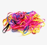 Hair clip Silicon Tivoli | Small Thin Silicone Rings | approx. 100 pcs