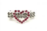 Pink Diamond Heart | Hair ornament Clip fastening