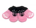 Dog Socks Pink Bowtie | Anti-slip | Sizes: S-XL