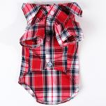 Dogs Red Checked Shirt Rauff Loren | DiivaDog.com