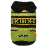 Dog Clothes | Dog Sweater Hoodie Lime & Orange