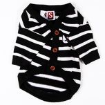 Dogs black and white striped cardigan Rauff Loren