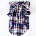 Dogs Blue Checked Shirt Rauff Loren | DiivaDog.com