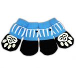 Anti-Slip Dog Socks | Blue Ball Game Socks