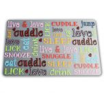 Dog Food Mat | Live & Love & Cuddle & Sooze