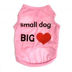 Sleeveless shirt Small Dog Big Heart | Pink | Sizes: XS-L