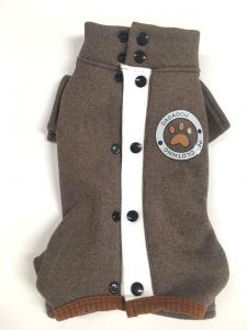 Overall Brown Paw | Soft and Flexible Overall 2-line with Button | Sizes: S-L