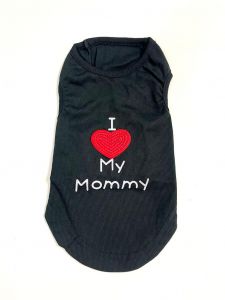 Sleeveless shirt I Love My Mommy Black | Sizes: XS-L