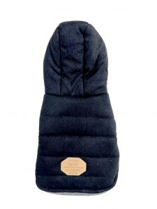 Sleeveless Hoodie-Jacket | Jeans Black | Warm Plush Hoodie | Sizes: S and XXL