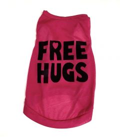 Sleeveless Shirt Free Hugs | Pink Sizes: S-L