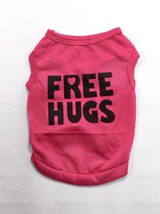 Sleeveless Shirt Free Hugs | Pink Sizes: S-M