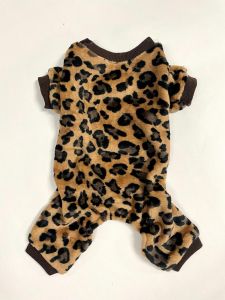 Jumpsuit Leopard Dark | Plush outfit | Wider model | Sizes: S-L