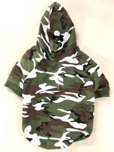 Hoodie Camo Green | Lightweight, unlined | Sizes: XS-L