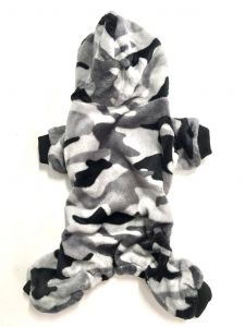 Coverall Camo with snap fastening | Hooded Plush Costume | Sizes: S-M