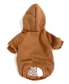 Soft Hoodie THE DOG FACE Coffee | Sizes: S-M, XL-XXL