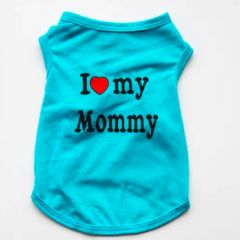 Sleeveless shirt I Love My Mommy Blue | Sizes: S-XXL