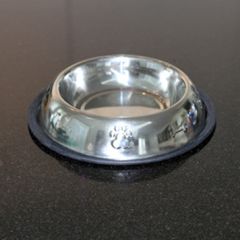 Dog Food Bowl | Bergan Silver | Stainless Steel