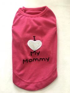Sleeveless Shirt I Love My Mommy Pink | Sizes: S-M