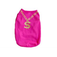 Sleeveless Shirt Money Girl | Pink | Sizes: XS-L