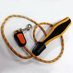 Dog Leash | Yellow Neoprene Leash for Dogs | Braided Dog Leash