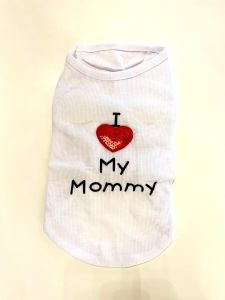 Sleeveless shirt I Love My Mommy White | Sizes: S-L