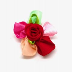 Poppin Bow Rose is Red | loop fastening