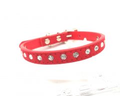 Collar Red Diamond | Sizes: S-M | 27cm - 38.5cm